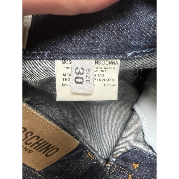 Vintage Moschino Jeans Dark Denim 100% Cotton Women’s Size 30 Italy - Picture 11 of 13